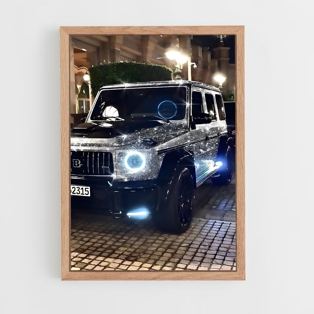 Poster G63 Noir Éblouissant – affiche Mercedes (vue 4)
